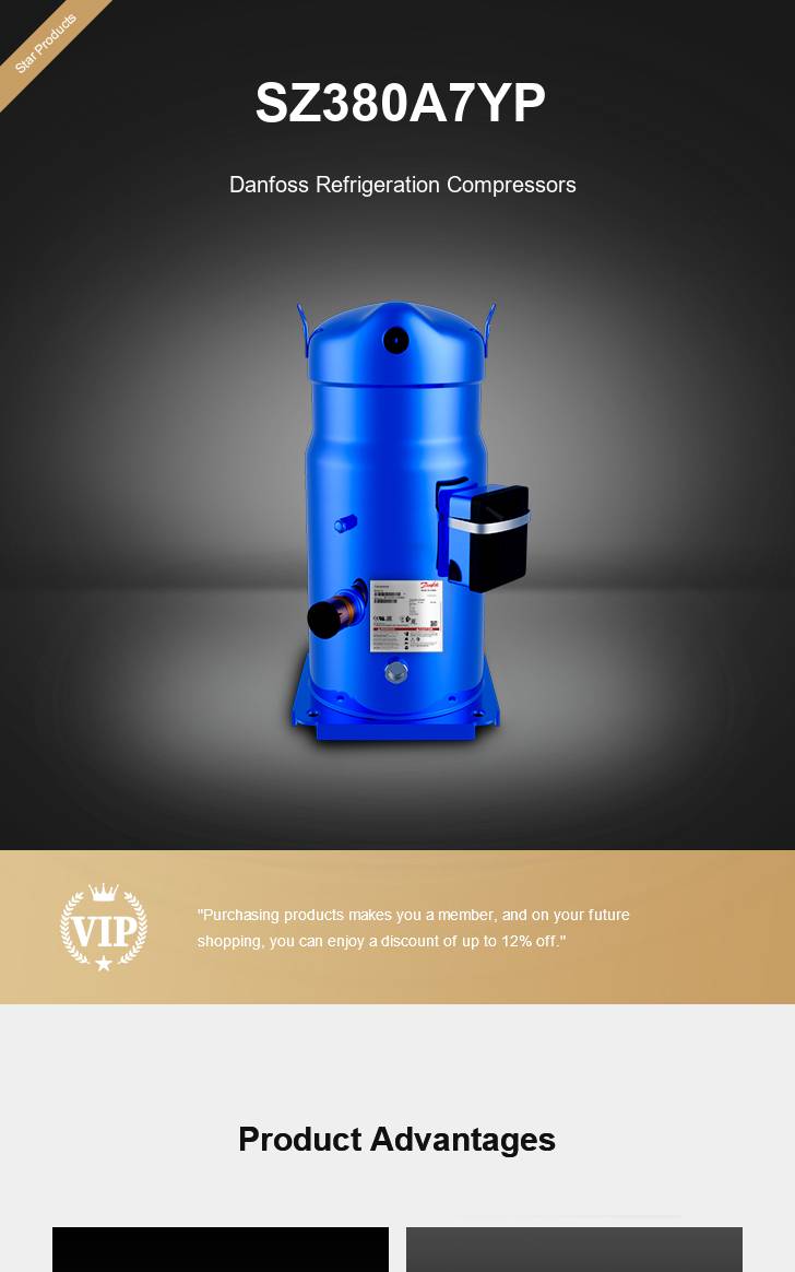 Danfoss Compressor SZ380A7YP, technical parameters pdf, structure diagram